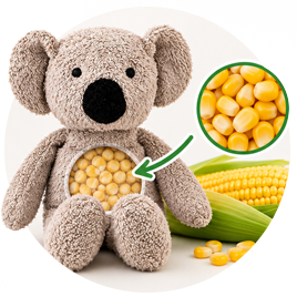 Ollie filled with natural corn