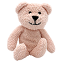 Bella, a pink plush bear
