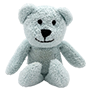 Buckley, a blue plush bear