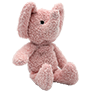 Tiny, a pink plush elephant